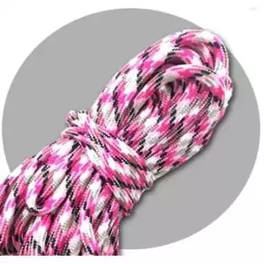 Lacets paracorde rose, gris, blanc&nbsp;&&nbsp;noir pour vos…