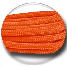 Lacets paracorde ronds&nbsp;orange vif pour vos chaussures 2