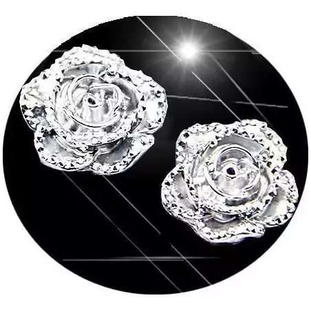 Envie de décorer vos chaussures ? Décorations fleurs&nbsp;argentées /dorées