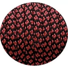 Lacets ronds paracorde en rouge basque et noir pour vos chaussures 2