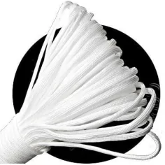 Lacets ronds paracorde&nbsp;blancs pour vos chaussures