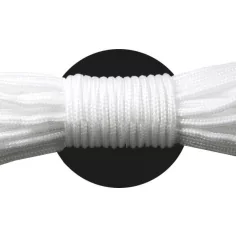 Lacets ronds paracorde&nbsp;blancs pour vos chaussures 2