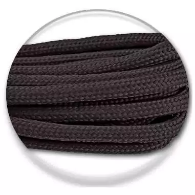 Lacets de chaussures gris acier foncé, ronds, en couleur…