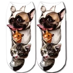 Socquettes&nbsp;animaux tout mimis pour vos jolis pieds