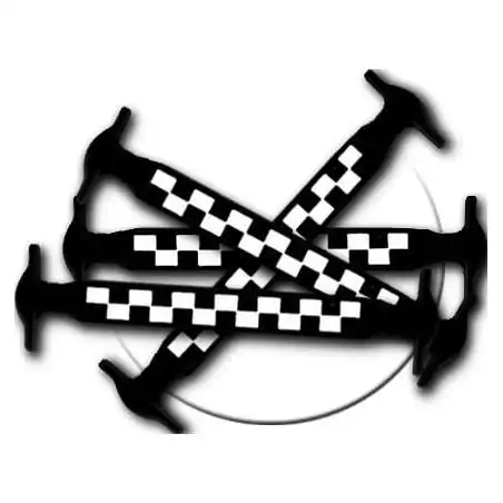 Lacet silicone damier noir & blanc &nbsp; pour vos chaussures