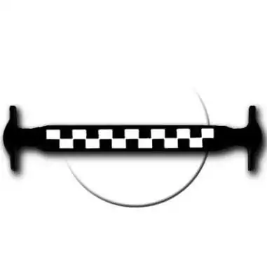 Lacet silicone damier noir & blanc &nbsp; pour vos chaussures