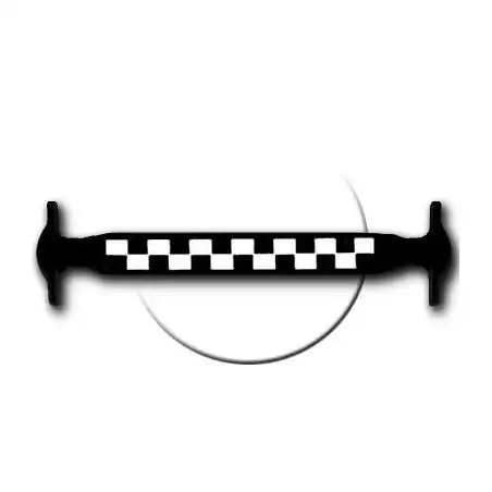 Lacet silicone damier noir & blanc &nbsp; pour vos chaussures