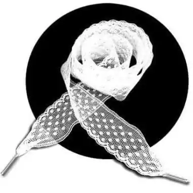 Lacets de chaussures dentelle plumetis blanc-Achat|Vente…