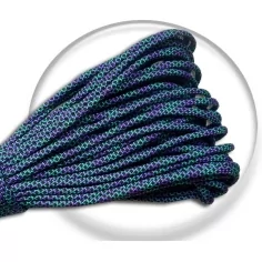 Lacets paracorde en violet & vert pour vos chaussures