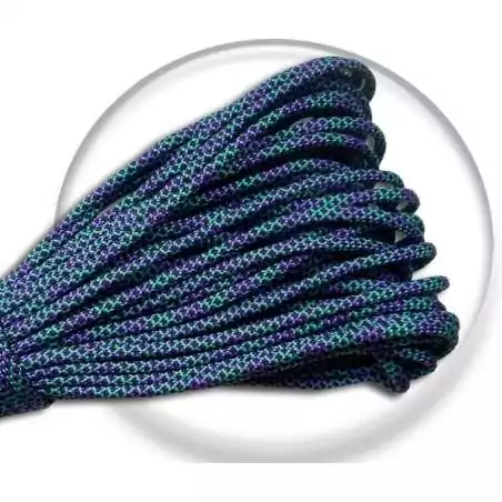 Lacets paracorde en violet & vert pour vos chaussures