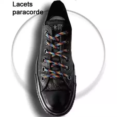 Lacets de chaussures gris acier foncé, ronds, en couleur…
