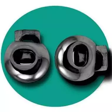 Bloqueurs boules argentées gun pour vos lacets, capuches,…