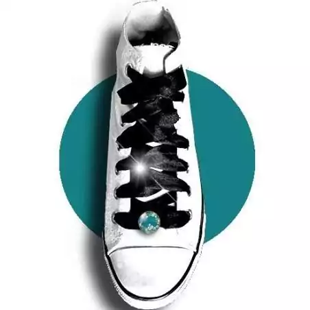 Envie de décorer vos chaussures ? Décorations Japon bleu paon