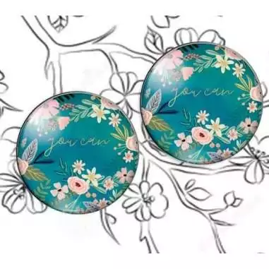 Envie de décorer vos chaussures ? Décorations Japon bleu paon