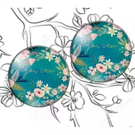 Envie de décorer vos chaussures ? Décorations Japon bleu paon