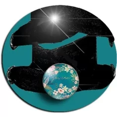 Envie de décorer vos chaussures ? Décorations Japon bleu paon 2