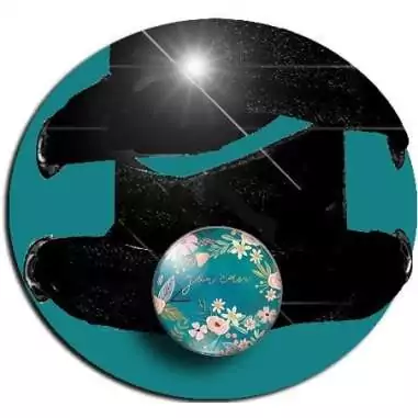 Envie de décorer vos chaussures ? Décorations Japon bleu paon