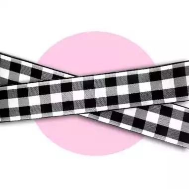 Lacets de chaussures larges en vichy à carreaux fantaisie…