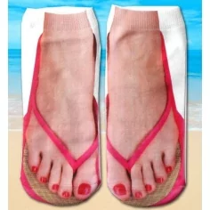 Socquettes tongs roses pour vos jolis pieds