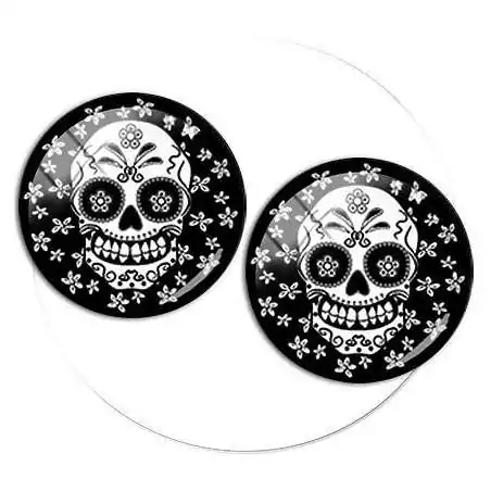 Envie de décorer vos chaussures ? Décorations&nbsp;noires Calavéra mexicain