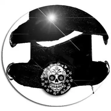 Envie de décorer vos chaussures ? Décorations&nbsp;noires Calavéra mexicain