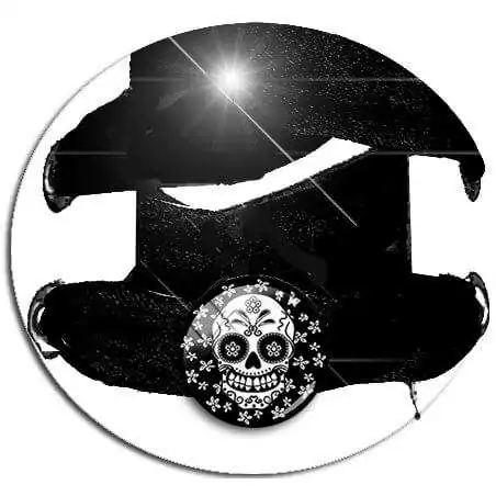 Envie de décorer vos chaussures ? Décorations&nbsp;noires Calavéra mexicain