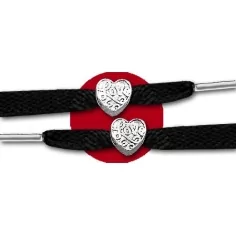 Envie de décorer vos chaussures ? Décorations coeurs argentés 2