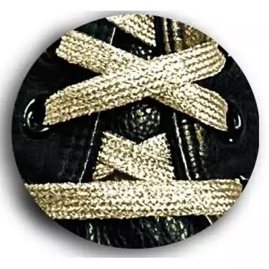 Lacets paillettes brillants champagne pour vos chaussures