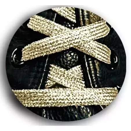 Lacets paillettes brillants champagne pour vos chaussures