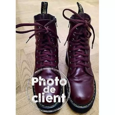 Lacets ronds&nbsp;bordeaux pour vos chaussures