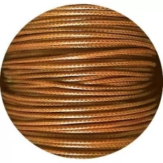 Lacets fins cirés couleur moutarde pour vos chaussures 2