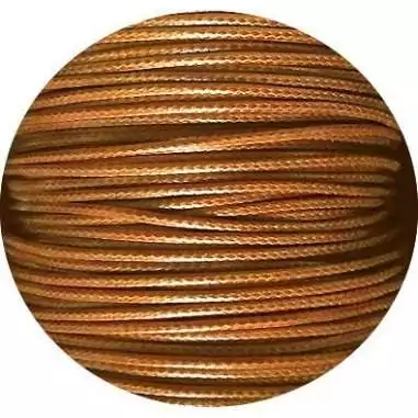 Lacets fins cirés couleur moutarde pour vos chaussures