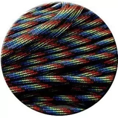 Lacets&nbsp;paracorde noirs & multicolores pour vos chaussures 2