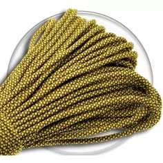 Lacets paracorde effet jaune moutarde pour vos chaussures