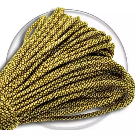 Lacets paracorde effet jaune moutarde pour vos chaussures