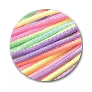 Lacets de chaussures multicolores, ronds, en couleur et…