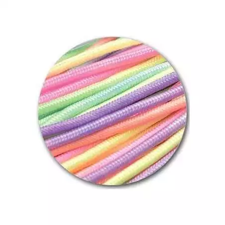 Lacets de chaussures multicolores, ronds, en couleur et…