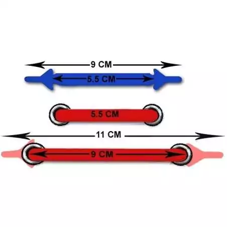 Lacet extensible silicone&nbsp;plat &&nbsp;coloré pour vos chaussures