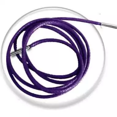 Lacets fins cirés en violet foncés pour vos chaussures