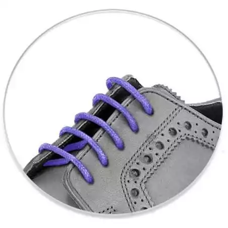 Lacets cirés violets lavande fantaisie homme en vente en…