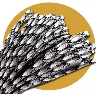 Lacets de chaussures noirs blancs bicolores ronds, en…