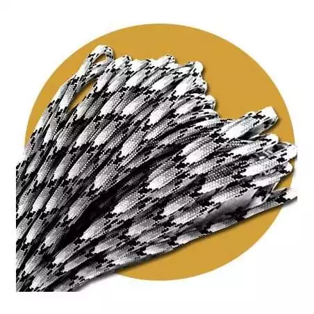 Lacets de chaussures noirs blancs bicolores ronds, en…