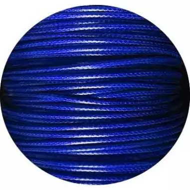 Lacets fins cirés en bleu roi pour vos chaussures