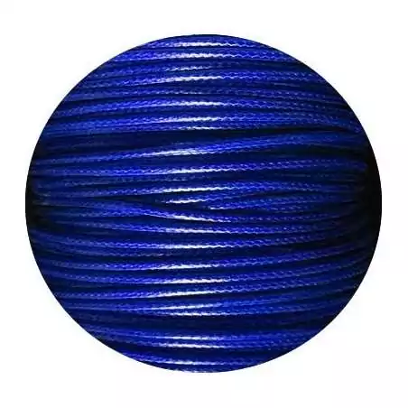 Lacets fins cirés en bleu roi pour vos chaussures