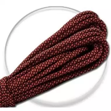 Lacets de chaussures noirs rouges, bicolores, ronds, en…