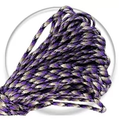 Lacets paracorde camouflage&nbsp;violets&nbsp; pour vos chaussures