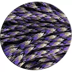 Lacets paracorde camouflage&nbsp;violets&nbsp; pour vos chaussures 2