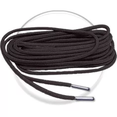 Lacets de chaussures gris acier foncé, ronds, en couleur…