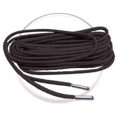 Lacets de chaussures gris acier foncé, ronds, en couleur…