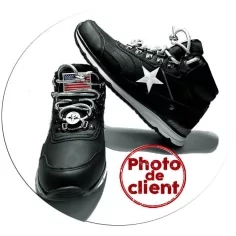 Lacets ronds argentés paillettes pour vos chaussures 2